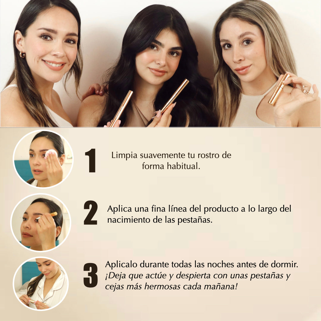 Suero para crecimiento de pestañas y cejas 6 ml