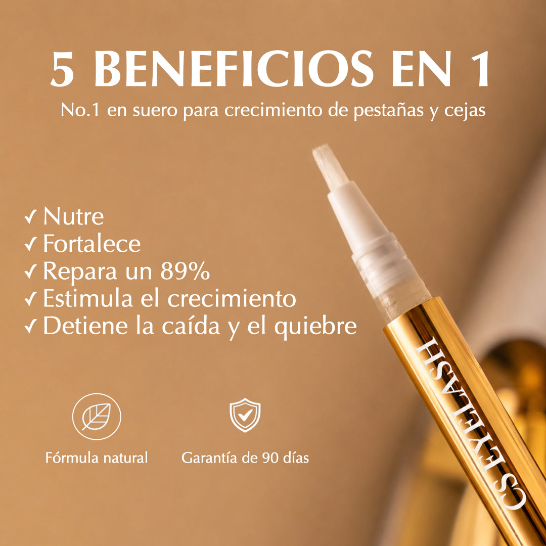 Suero intensivo para crecimiento de pestañas y cejas
