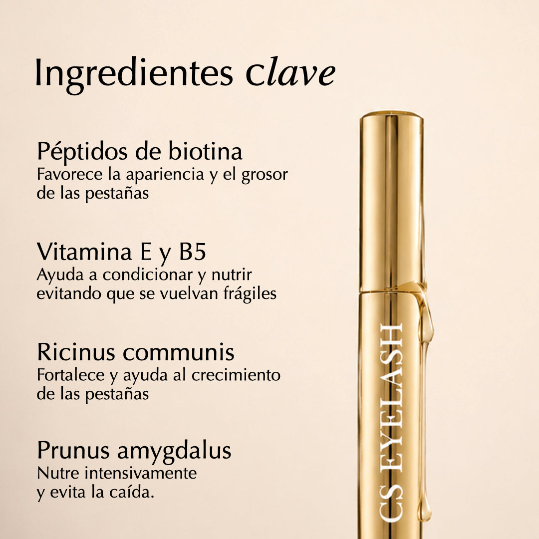 Suero intensivo para crecimiento de pestañas y cejas