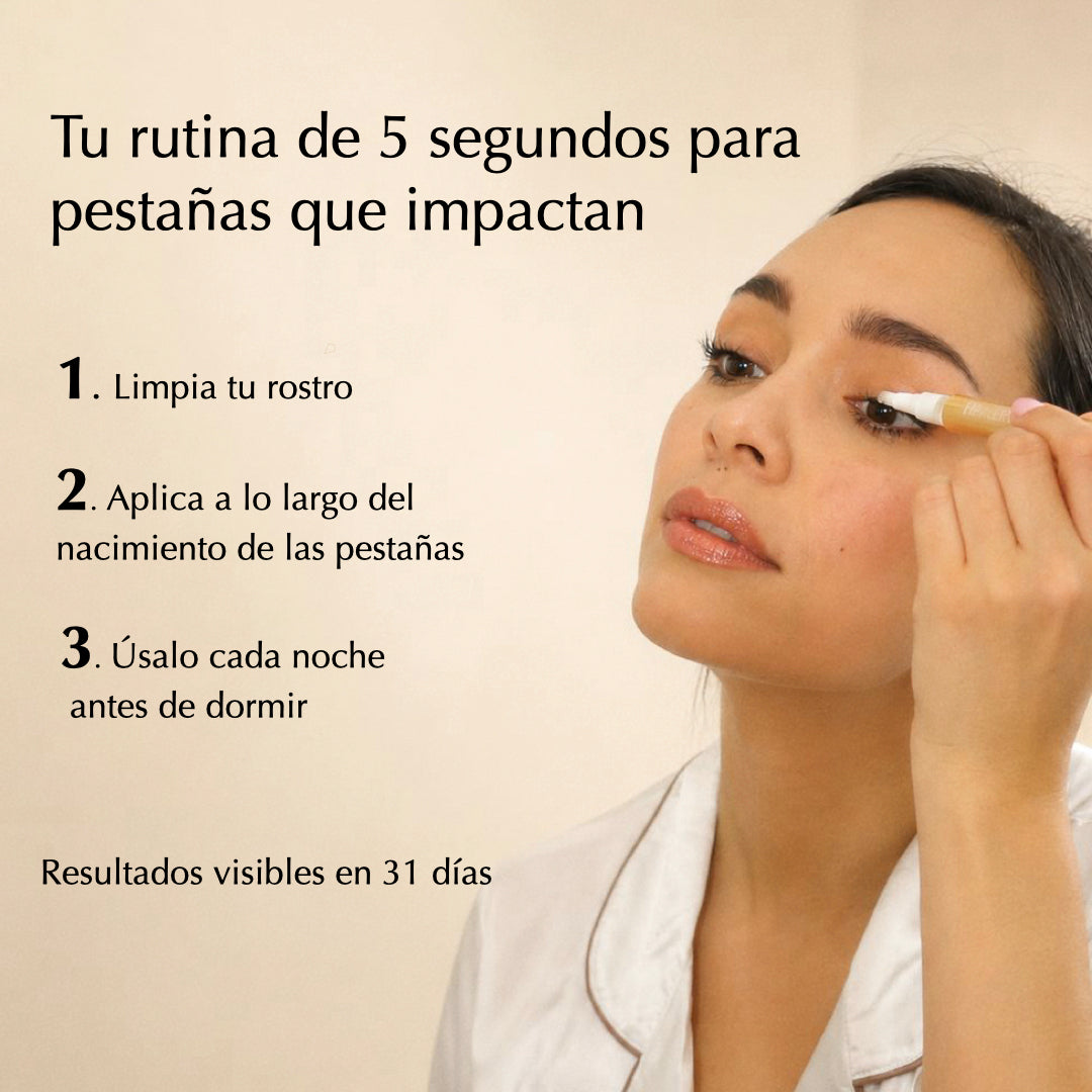 Suero intensivo para crecimiento de pestañas y cejas