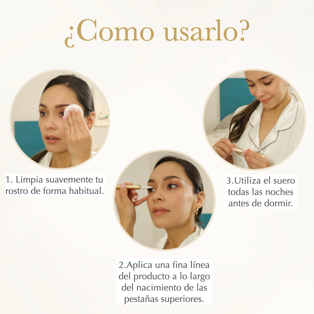 Suero para crecimiento de pestañas y cejas