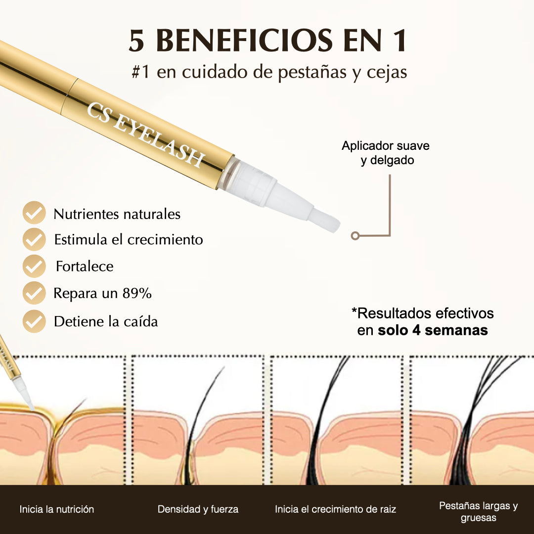Suero para crecimiento de pestañas y cejas 6 ml